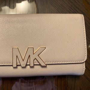 Michael Kors, cream, leather wallet